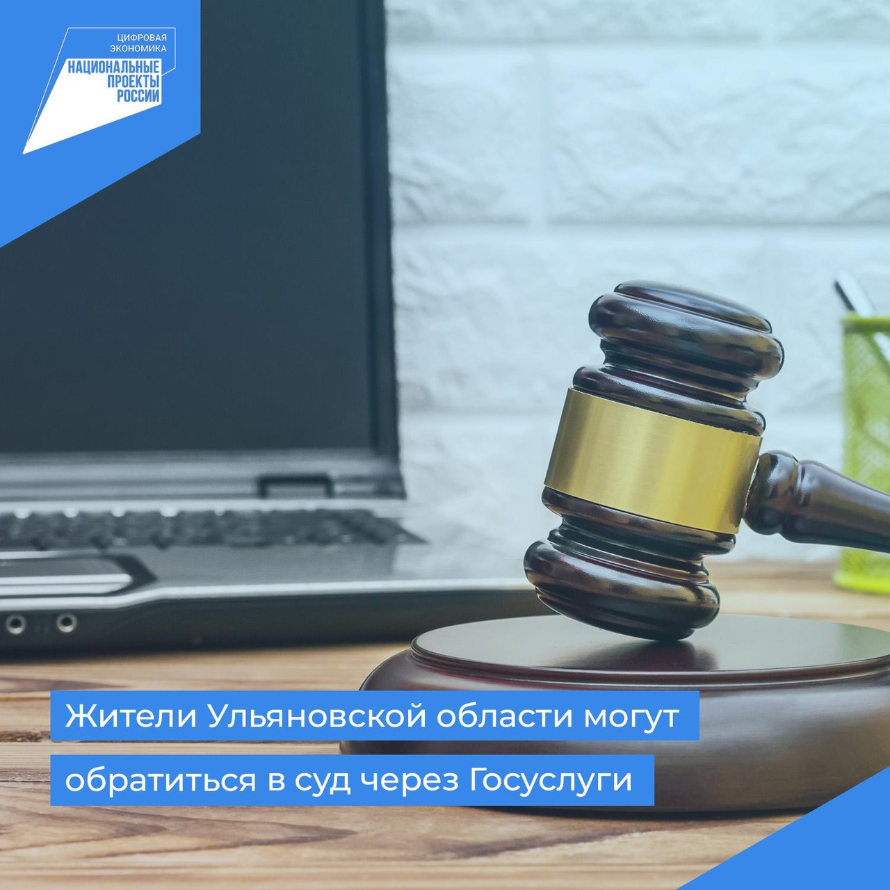 Жители Ульяновской области могут обратиться в суд через Госуслуги.