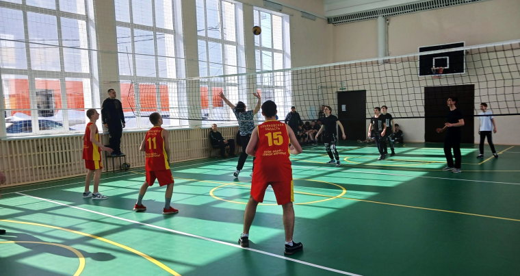 Волейбол среди юношей Кузоватовского района.
