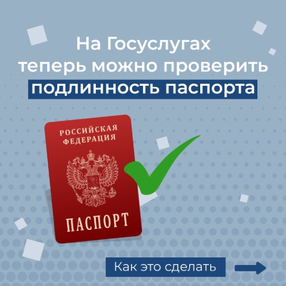 Ульяновцы могут проверить подлинность паспорта на «Госуслугах».
